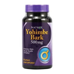 Товары для здоровья, спорта и фитнеса Natrol Yohimbe Bark 500 мг  (90 капс)