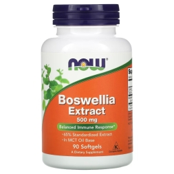 Специальные добавки NOW Boswellia Extract 500 mg   (90 softgels)