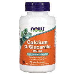 Комплексы витаминов и минералов NOW Calcium D-Glucarate 500 mg   (90 vcaps)