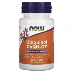 Коэнзим Q10  NOW Ubiquinol CoQH-CF   (60 Softgels)