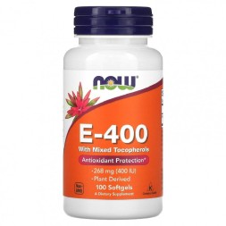 Отдельные витамины NOW E-400  (100 caps.)