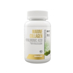 БАДы для мужчин и женщин Maxler Marine Collagen +Hyaluronic Acid   (60 Softgels)