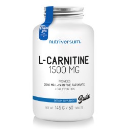 Товары для здоровья, спорта и фитнеса PurePRO (Nutriversum) Basic L-carnitine 1500 мг  (60 таб)